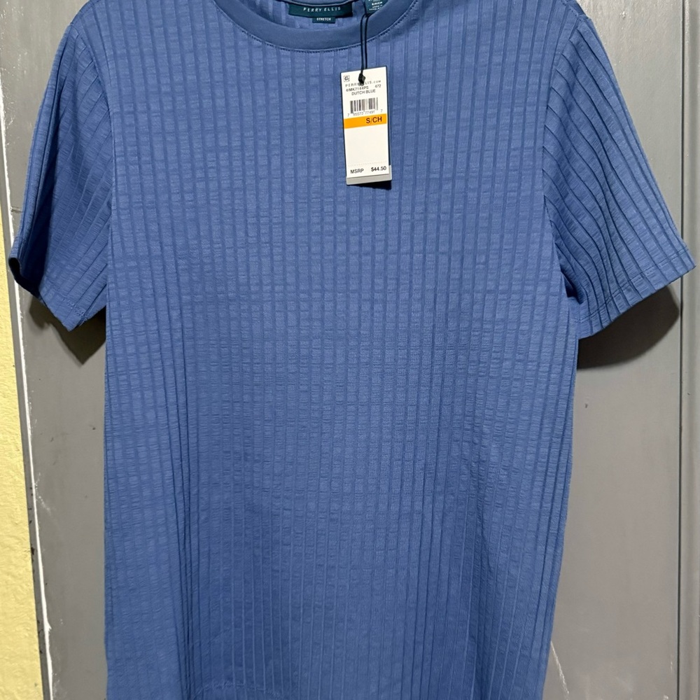 Perry Ellis stretch Men's Blue Shirt S